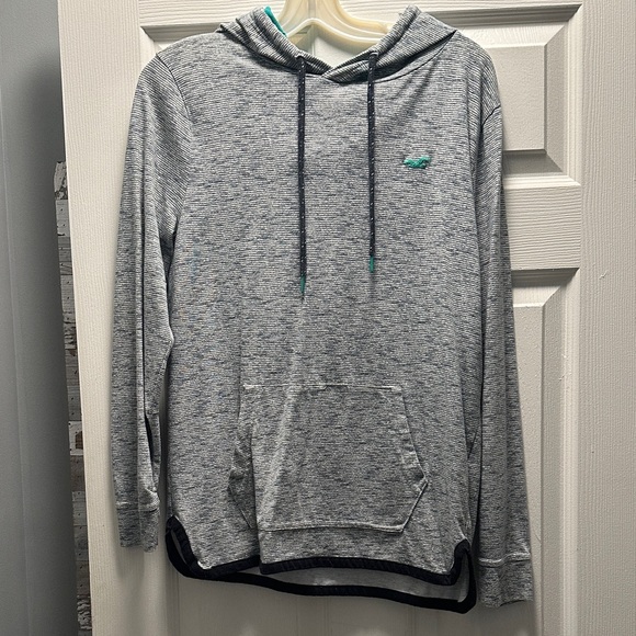 Hollister Heather Gray Hooded Sweatshirt - Picture 1 of 4